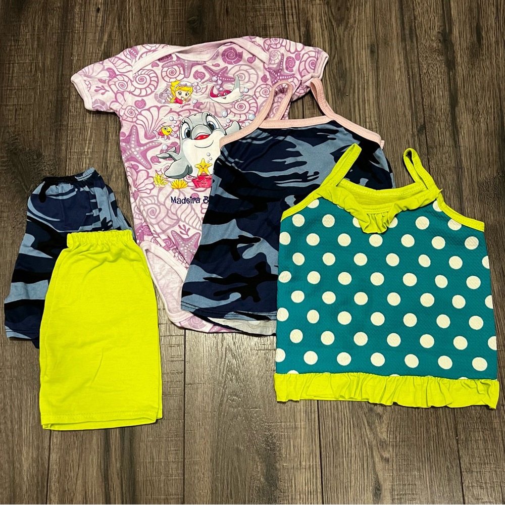Summer Bundle Onesie Shorts and Shirts Tanks